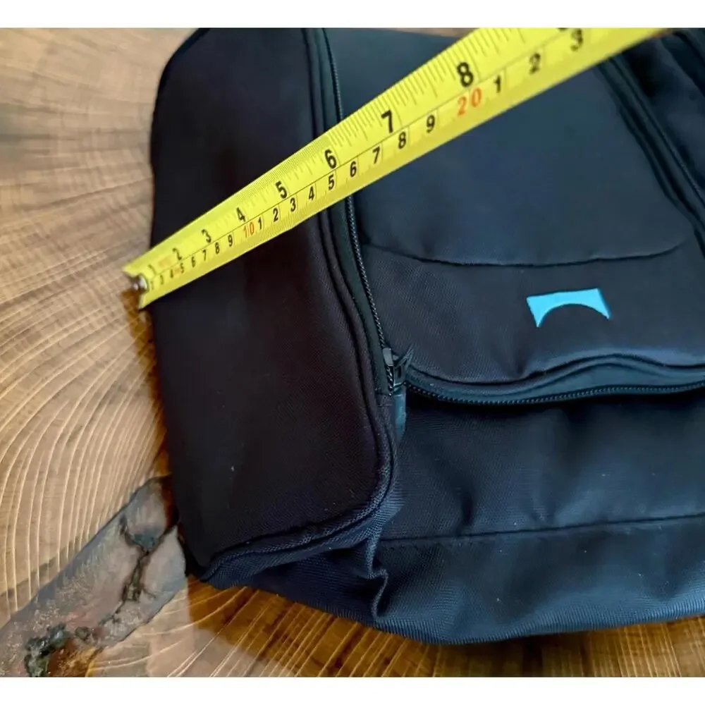Vintage 1990s Ballistic Nylon Hanging Toiletry Bag Black Travel Organizer